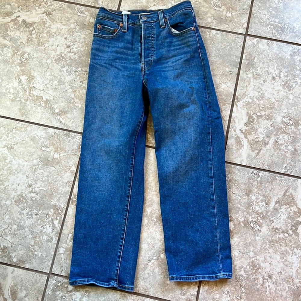 Levi rib cage straight ankle jeans